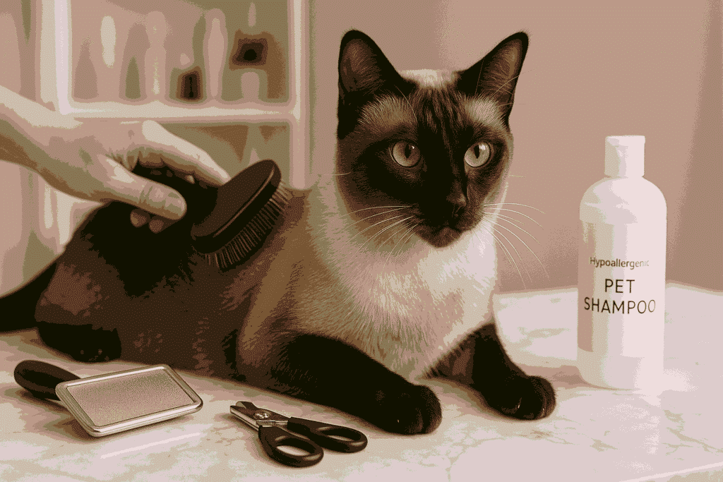 Siamese Cat Grooming